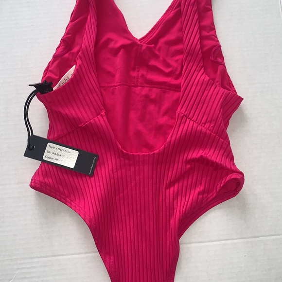 CIKADA Australia Ribbed Pink Bathing Suit - Picture 4 of 5